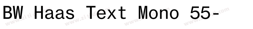 BW Haas Text Mono 55字体转换 BW Haas Text Mono 55字体转换